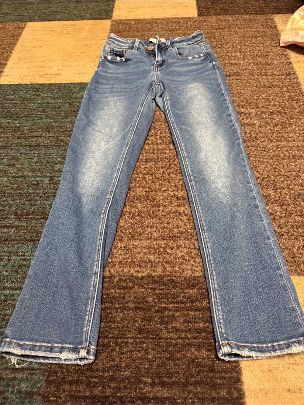 Flying Monkey Straight Leg Light Blue Denim Jeans